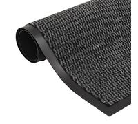 AJJHUUKI Decor-Paillasson rectangulaire touffeté anti-poussière Anthracite 40 x 60 cm