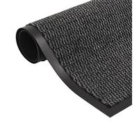 AJJHUUKI Decor-Paillasson rectangulaire touffeté anti-poussière Anthracite 90 x 150 cm