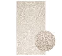 AJJHUUKI Decor-Rug ZIZUR Tapis effet jute pour intérieur et extérieur Crème 80 x 150 cm