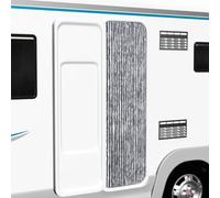 AJJHUUKI Decor-Window Treatments-Moustiquaire Rideau chenille Argenté 56 x 185 cm