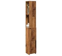 AJJHUUKI Ensemble de meubles de salle de bain - Meuble de salle de bain - Bois ancien - 25 x 25 x 170 cm - Bois d'ingénierie