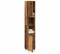 AJJHUUKI Ensemble de meubles de salle de bain - Meuble de salle de bain - Bois ancien - 30 x 30 x 190 cm - Bois d'ingénierie