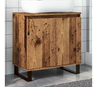 AJJHUUKI Ensembles de meubles de maison,Ensembles de meubles de salle de bains,Armoire de salle de bain Bois ancien 58x33x60 cm Bois d'ingénierie