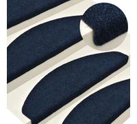 AJJHUUKI Fournitures ménagères - Tapis d'escalier auto-adhésifs - 5 pièces - Bleu marine - 65 x 21 x 4 cm - Poinçon aiguille