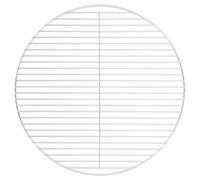 AJJHUUKI Grille de barbecue ronde en acier inoxydable 304 50 cm
