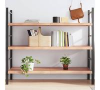 AJJHUUKI Home Étagères, Étagères murales & Ledges, Étagère Murale Marron Clair 140x50x (2-4) cm Traité Bois Massif Chêne