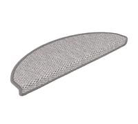 AJJHUUKI Lot de 30 tapis d'escalier autocollants aspect sisal 65 x 21 x 4 cm Platine