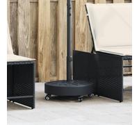 AJJHUUKI Pied de parasol à roulettes pour mât de 38/48 mm 27 kg rond