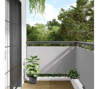 AJJHUUKI Quincaillerie, clôtures et barrières, panneaux de clôture-maison-balcon brise-vue gris 800 x 90 cm PVC