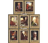Ajman 1328A-1335A (complète.Edition.) oblitéré 1972 Wolfgang Amadeus Mozart (Timbres pour Les collectionneurs) Musique/Danse