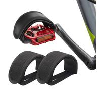 AJNZAU 1 Paire Cale Pied Velo Nylon, Anti-Rayures Imperméable pour Vélo D'Appartement, VTT (Noir)