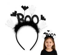 AJNZAU Serre-Tête Fantôme Halloween, Bandeau Avec Fantômes Et Chauves-Souris, Accessoire Effrayant Pour Femmes, Parfait Pour Carnaval Et Fêtes Costumées