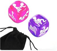 AJOHBM 2PCS Divertissement avec Dés Réutilisables et Sac de Rangement, Rencontres Entre Amis - Y07D09ZX6