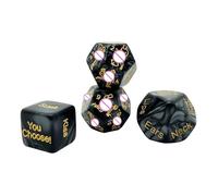 AJOHBM 4 Dés Romantiques pour Couples - Jeu de Société Intime pour Couples et Époux, pour Pimenter Votre Nuit 1119