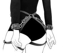 AJOHBM Accessoire de Mode Punk Noir - Porte-jarretelles Gothique pour Femme - ZS0303