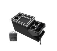 AJOHBM Boîte Rangement Console Centrale Coffret De Rangement Avant pour F&ord pour Transit 2014 13-20 Accoudoir Central De Rangement pour Voiture d'affaires Mobile(1 - B Black)