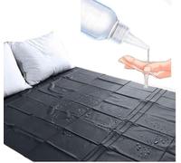 AJOHBM Couvre-lit imperméable en PVC - Pliable, Protège Le Drap et Le Matelas Contre l’Eau Qui mouille, Noir - ZF108