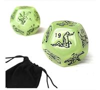 AJOHBM Dés polyédriques, Cadeaux pour Couples avec Jouets de Chambre, Accessoires, Fournitures de fête 2PCS Sac de stockage-D5Y6Z