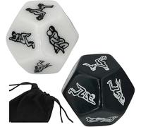 AJOHBM Dés polyédriques CollectionAcryliques : Aléatoires Couples Set de 2 sac-Y5D19W