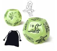 AJOHBM Dés Polyédriques,Jeux de Chambre idéaux avec Sac de Rangement en Cadeau.-D5Y3Z