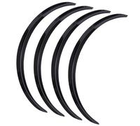 AJOHBM Élargisseur De l'aile Voiture pour B&MW Série 1 3 4 5 7 X1 X3 X4 X5 X6 Roue Sourcils Arche Fender Flares Couverture Garniture avec Autocollants 73cm/29'' Protecteur Sourcil Roue(Glossy Black)