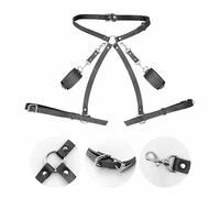 AJOHBM Femme Porte-jarretelles Gothique - Accessoire de Mode Noir Punk original - ZS0908