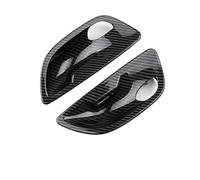 AJOHBM Garnitures De Poignées Intérieures De Portières Pour Série 5 F10 F11 F18 2010 2011 2012 2013 2014 2015 2016 2017 Conduite À Gauche/à Droite(2 pcs Carbon fiber)