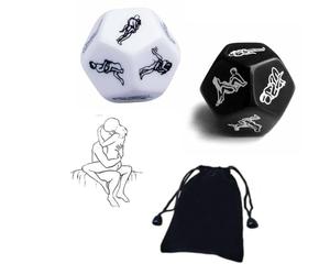 AJOHBM Glow in The Dark Couples Dice - Date Night Essential with Fun Challenges & Romantic Bonding - Valentines Day Gift-Y9D25W