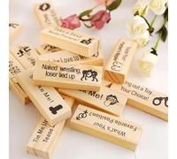 AJOHBM Jeu Couple pour Pimenter Votre Relation - 48 Défis Créatifs en Bois, Cadeau Original pour Saint-Valentin, Anniversaire ou Date Night 1015