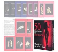 AJOHBM Jeu de 50 Cartes + de Cartes y Jouets Con de Divertissement Accessoires Solitaire Jeu de Chambre pour Couple -Y8D20WX6