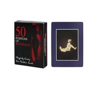 AJOHBM Jeu de 50 Cartes y Accessoires Solitaire + Jouets de Divertissement Con de Cartes Jeu de Chambre pour Couple -Y8D20WX6