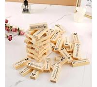 AJOHBM Jeu de Société en Bois 48 Blocs pour Couples, Jeu Intime pour la Chambre, Cadeau Inoubliable pour Époux, Moment Privilégié à Deux 1028