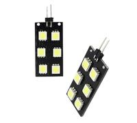 AJOHBM Lot De 2 Éclairages Intérieurs Pour Plancher De Voiture Avec Accessoires Canbus Pour VW Pour Passat B6 B7 Et Pour Golf 5 MK5 6 MK6(Blanc)