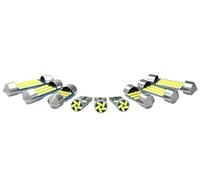 AJOHBM Lot De 9 Éclairages Intérieurs Pour VW Pour Tiguan 5N AD1 AX1 MK1 MK2 2007-2022 Plafonnier Miroir Courtoisie Coffre Et Boîte À Gants(Crystal Blue 8000K)