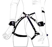 AJOHBM Perte-jarretelles réglable Mécanisme punk pour Ensemble PU femmes Ŝèx-Shôp-D19Y12Z