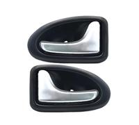 AJOHBM Poignée De Porte Intérieure Pour Renault Pour Megane I 1995-2002 Pour Clio II 1998-2008 Pour Scenic I 1999-2005 Pour Trafic II 2001-2014(1 Pair Silver)