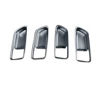 AJOHBM Poignée Porte Intérieures Garniture Décorative Noire Pour Poignée Porte Intérieure Voiture Pour Toyota Pour Corolla Pour Cross 2021 2022 Conduite À Droite.(Argent)