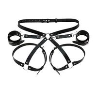 AJOHBM Porte-jarretelles de Mode Punk - Gothique Noir, Accessoire pour Femme - ZS0908