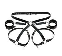 AJOHBM Pour Femme Porte-jarretelles Gothique Punk Accessoire de Mode (Noir) - ZS0114