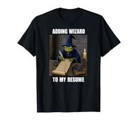 Ajouter Un Magicien à Mon CV Grenouille médiévale Meme Sorcellerie des arcanes T-Shirt