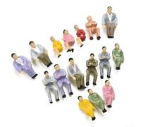 Ajoutez de la vie à vos trains miniatures avec 50 figurines peintes assises, parfaites pour un paysage à l'échelle 1 50