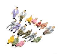 Ajoutez du réalisme à vos trains miniatures avec ces 50 figurines peintes assises, conçues pour un affichage dynamique à l'échelle 1 50
