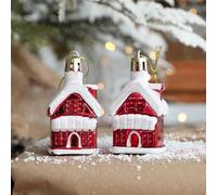 Ajoutez une touche de plaisir avec 2 boules de Noël uniques pour décoration d'arbre (maison)