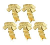 Ajoutez une touche d'éclat avec ces décorations de Noël de 25 cm en lot de 5 (doré)