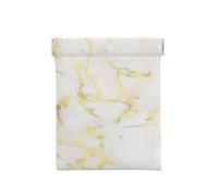 Ajoutez Votre Texte en marbre doré Blanc Moderne élégant, Sac de Rangement pour Femmes, Portefeuille supérieur à Presser, Petit Porte-Monnaie, Pochette de Changement