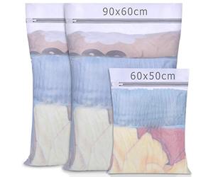 AJOXEL Filet Linge XL pour Machine à Laver, Lot de 3 Sac a Linge, Réutilisable Sac Filet, Sac Filet De Lavage, Sac à Linge Voyage pour Délicats, sous-Vêtements, Peluches, Rideaux, Linge De Lit