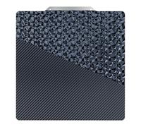 AJOYIB 220mm (SANS BASE MAGNÉTIQUE) PEO (Motif Diamant) & PET (Motif Fibre de Carbone) Plateau d'Impression 3D Adhésif pour Artilery Genius, Anet A6, A8
