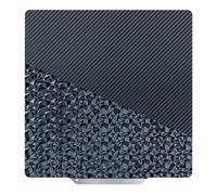 AJOYIB 235mm (SANS BASE MAGNÉTIQUE) PEO (Motif Diamant) & PET (Motif Fibre de Carbone) Plateau d'Impression 3D Adhésif pour Ender 3, Série 5, Série Neptune