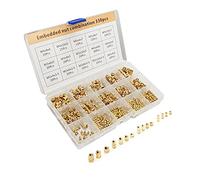 AJOYIB 330 pièces insert fileté en laiton M2 M3 M4 M5 écrou moleté à filetage femelle Inserts écrou d'encastrement pour pièce d'impression 3D