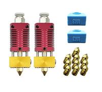 AJOYIB Kit Hotend pour imprimante 3D Extrudeuse de mise à niveau Extrémité chaude Avec chaussette en silicone Buses Mk8 0.4 Convient pour Ender-3 / Pro, Ender-3S / 2 [Lot de 2]